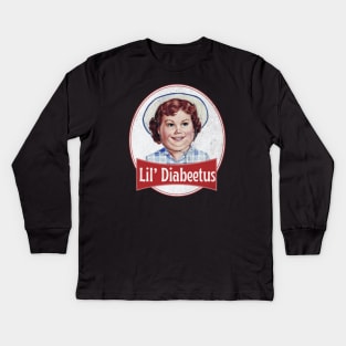 Lil Diabeetus , 70s Kids Long Sleeve T-Shirt